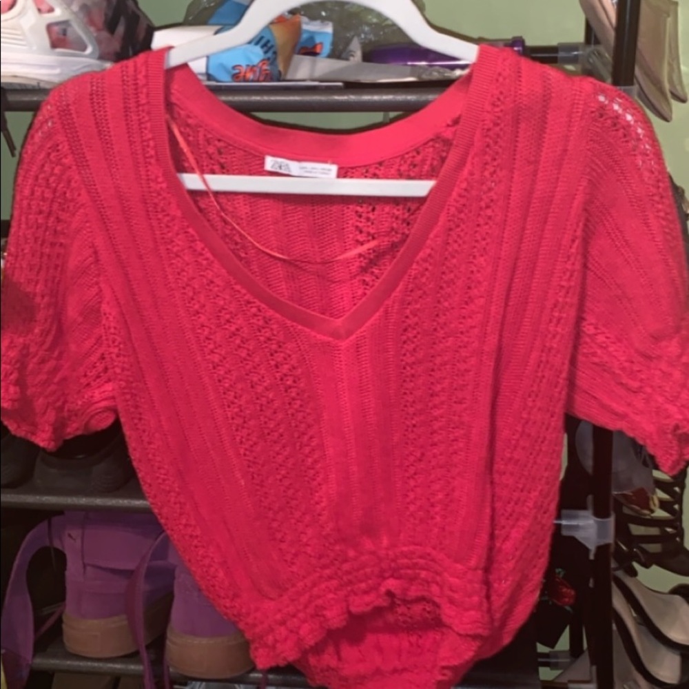 Sweater crop top
